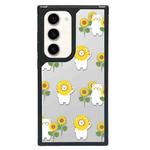 For Samsung Galaxy S23+ 5G Creative Art Pattern Full Coverage Phone Case(Sunflower Bear)