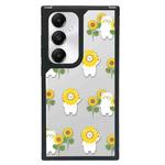 For Samsung Galaxy S24 5G Creative Art Pattern Full Coverage Phone Case(Sunflower Bear)