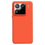 For Xiaomi 15 Pro Liquid Silicone Skin-friendly Shockproof Phone Case(Orange)