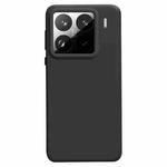 For Xiaomi 15 Pro Liquid Silicone Skin-friendly Shockproof Phone Case(Black)