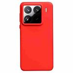 For Xiaomi 15 Pro Liquid Silicone Skin-friendly Shockproof Phone Case(Red)