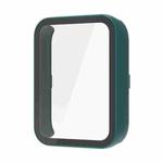 For Xiaomi Smart Band 9 Pro Tempered Film Integrated PC Watch Protective Case(Dark Green)