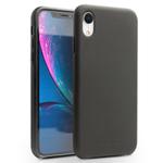 For iPhone XR QIALINO Shockproof Cowhide Leather Protective Case(Black)