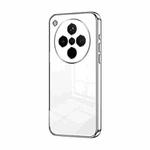 For OPPO Find X8 Transparent Plating Fine Hole Phone Case(Silver)