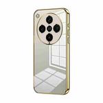 For OPPO Find X8 Pro Transparent Plating Fine Hole Phone Case(Gold)