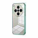 For OPPO Find X8 Pro Transparent Plating Fine Hole Phone Case(Green)