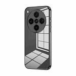 For OPPO Find X8 Pro Transparent Plating Fine Hole Phone Case(Black)