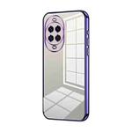 For Huawei nova 14 Transparent Plating Fine Hole Phone Case(Purple)