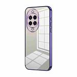 For Huawei nova 14 Pro Transparent Plating Fine Hole Phone Case(Purple)