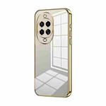 For Huawei nova 14 Pro Transparent Plating Fine Hole Phone Case(Gold)