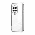 For Huawei nova 14 Pro Transparent Plating Fine Hole Phone Case(Silver)