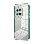 For Huawei nova 14 Ultra Transparent Plating Fine Hole Phone Case(Green)
