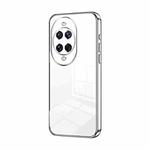 For Huawei nova 14 Ultra Transparent Plating Fine Hole Phone Case(Silver)