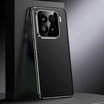 For Xiaomi 15 Pro Genuine Leather PC Phone Case(Black)