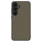 For Samsung Galaxy S24 FE 5G Carbon Fiber Texture Printing Phone Case(Gold)