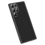 For Samsung Galaxy S25 Ultra 5G Carbon Fiber Texture Printing Phone Case(Black)