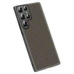 For Samsung Galaxy S25 Ultra 5G Carbon Fiber Texture Printing Phone Case(Gold)