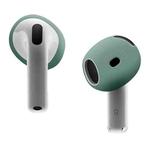 For AirPods 4 Ear Cap Soft Silicone Protective Case(Dark Green)