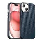 For iPhone 15 Carbon Fiber Series IMD Phone Case(Blue)