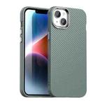 For iPhone 14 Plus Carbon Fiber Series IMD Phone Case(Grey)