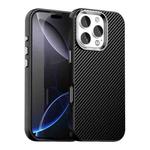 For iPhone 16 Pro Max Carbon Fiber Series IMD Phone Case(Black)