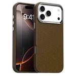 For iPhone 17 Pro Carbon Fiber Series IMD Phone Case(Brown)