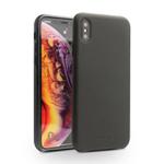 For iPhone X / XS QIALINO Shockproof Cowhide Leather Protective Case(Black)