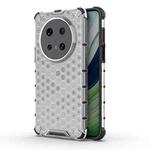 For Huawei Mate 70 Pro 5G Honeycomb Shockproof Phone Case(White)