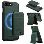 For iPhone SE 2022 / 2020 LC.IMEEKE L3 Series Detachable RFID Card Bag Magsafe Phone Case(Green)
