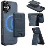 For iPhone 17 LC.IMEEKE L3 Series Detachable RFID Card Bag Magsafe Phone Case(Blue)
