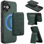 For iPhone 17 LC.IMEEKE L3 Series Detachable RFID Card Bag Magsafe Phone Case(Green)