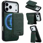 For iPhone 17 Pro LC.IMEEKE L3 Series Detachable RFID Card Bag Magsafe Phone Case(Green)