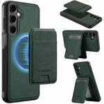 For Samsung Galaxy S23 FE 5G LC.IMEEKE L3 Series Detachable RFID Card Bag Magsafe Phone Case(Green)