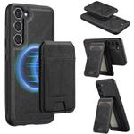 For Samsung Galaxy S25+ 5G LC.IMEEKE L3 Series Detachable RFID Card Bag Magsafe Phone Case(Black)