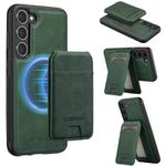 For Samsung Galaxy S25+ 5G LC.IMEEKE L3 Series Detachable RFID Card Bag Magsafe Phone Case(Green)