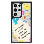 For Samsung Galaxy S24 Ultra 5G Creative Art Pattern Full Coverage Phone Case(Beautiful Self B)