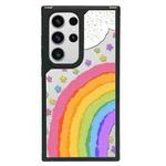 For Samsung Galaxy S24 Ultra 5G Creative Art Pattern Full Coverage Phone Case(Rainbow Flower A)