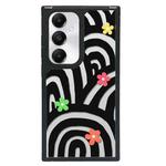 For Samsung Galaxy S24+ 5G Creative Art Pattern Full Coverage Phone Case(Rainbow Flower B)