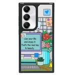 For Samsung Galaxy S24+ 5G Creative Art Pattern Full Coverage Phone Case(Enjoy Life B)