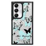 For Samsung Galaxy S24 5G Creative Art Pattern Full Coverage Phone Case(Green Butterfly)