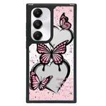 For Samsung Galaxy S24 5G Creative Art Pattern Full Coverage Phone Case(Pink Butterfly)