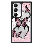 For Samsung Galaxy S23 FE 5G Creative Art Pattern Full Coverage Phone Case(Pink Butterfly)