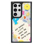 For Samsung Galaxy S23 Ultra 5G Creative Art Pattern Full Coverage Phone Case(Beautiful Self B)