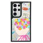 For Samsung Galaxy S23 Ultra 5G Creative Art Pattern Full Coverage Phone Case(Beautiful Self C)