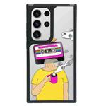 For Samsung Galaxy S23 Ultra 5G Creative Art Pattern Full Coverage Phone Case(Enjoy Life A)