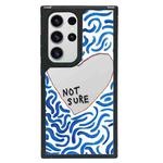 For Samsung Galaxy S23 Ultra 5G Creative Art Pattern Full Coverage Phone Case(Unknown Feelings C)