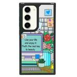 For Samsung Galaxy S23+ 5G Creative Art Pattern Full Coverage Phone Case(Enjoy Life B)