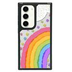 For Samsung Galaxy S23+ 5G Creative Art Pattern Full Coverage Phone Case(Rainbow Flower A)