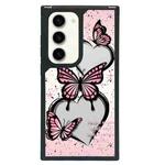 For Samsung Galaxy S23 5G Creative Art Pattern Full Coverage Phone Case(Pink Butterfly)