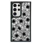 For Samsung Galaxy S24 Ultra 5G Creative Art Pattern Full Coverage Phone Case(Tulip Camellia A)